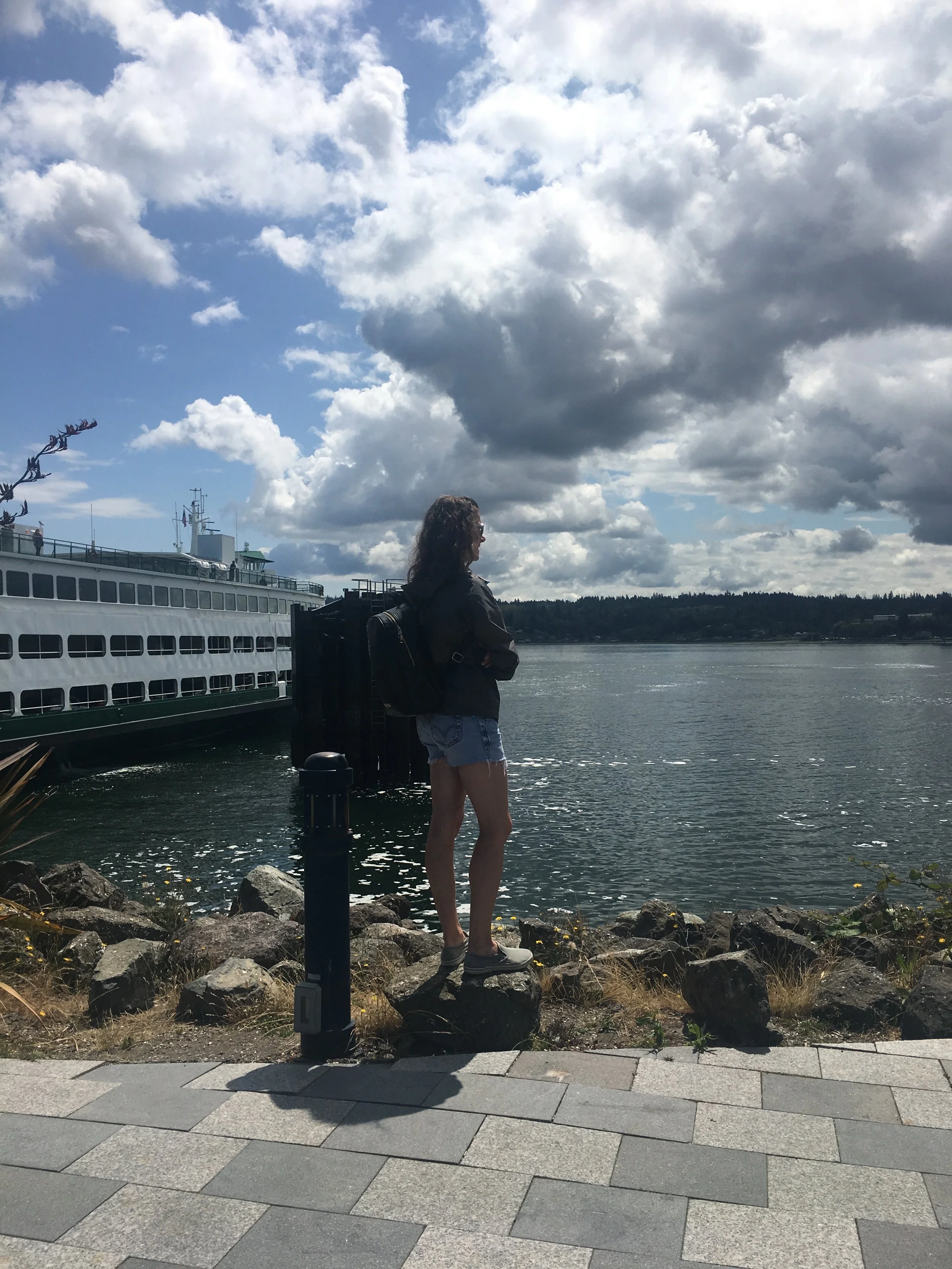 LK at Bremerton ferry dock.JPG