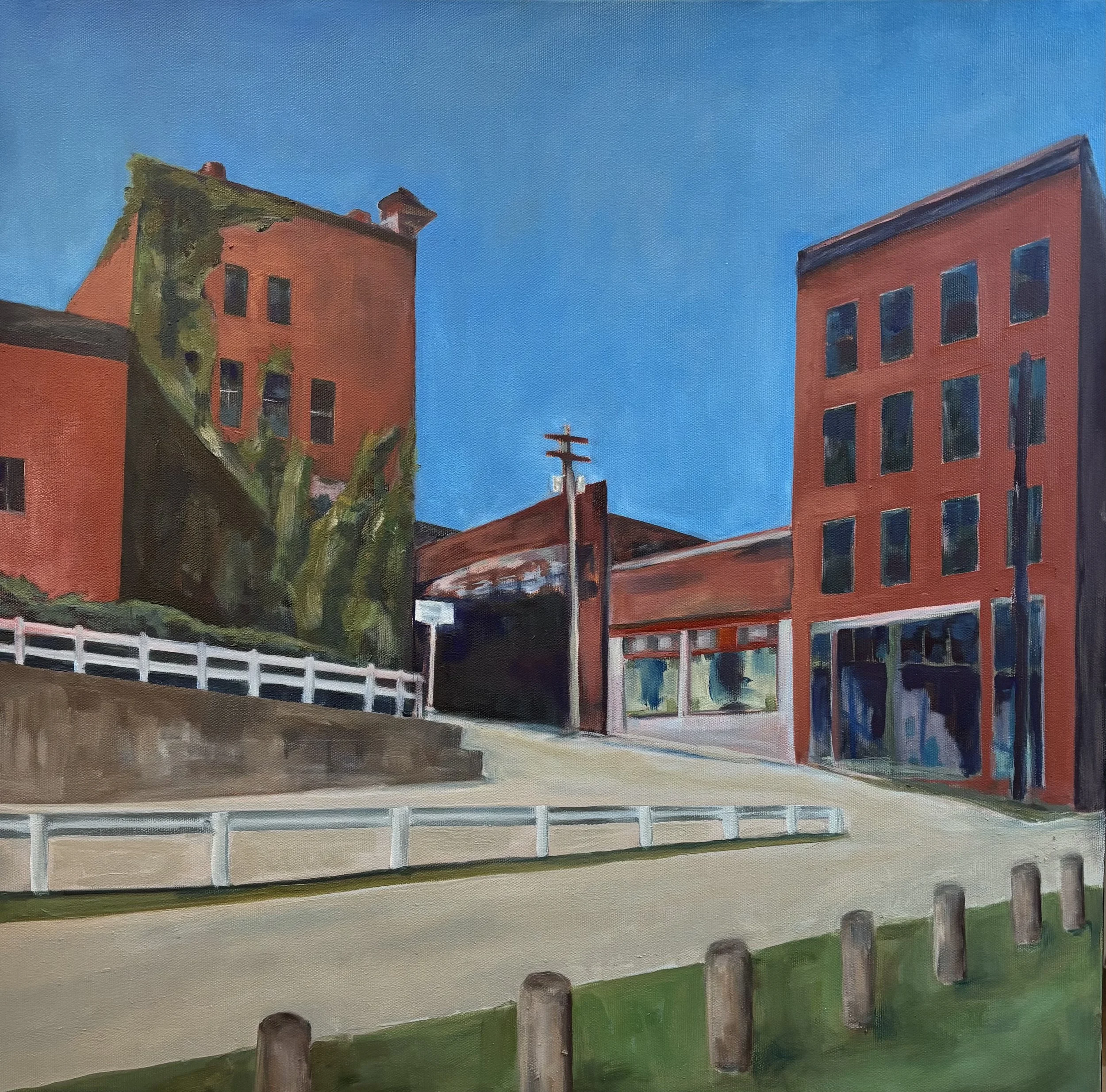 Residual, 2026, Oil on canvas, 24x24