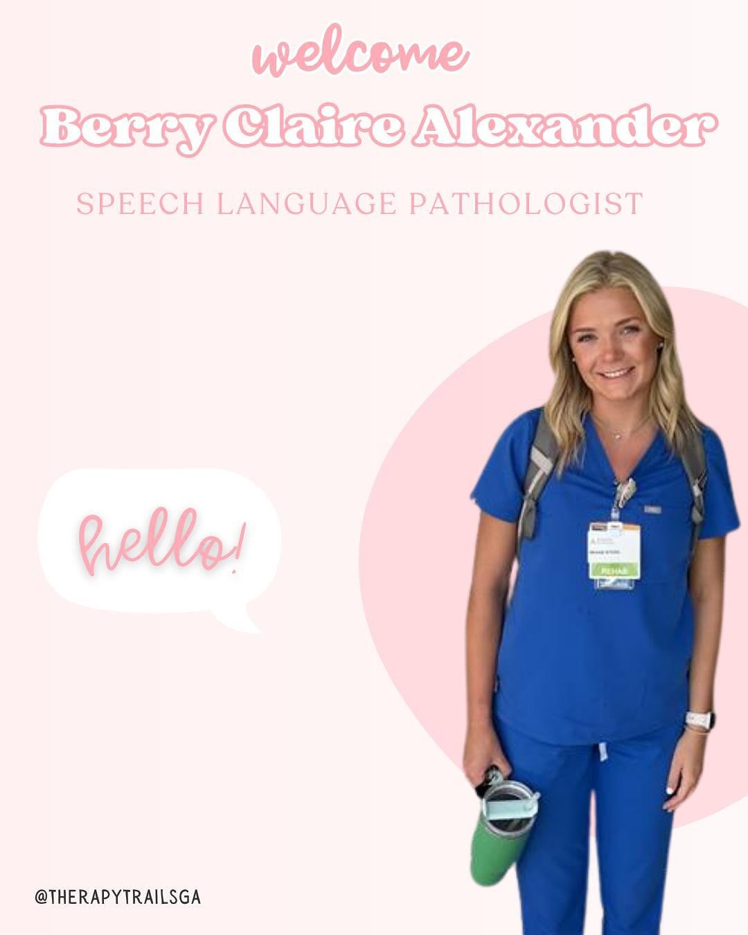 Help us give a warm welcome to our newest Speech-Language Pathologist, Ms. Berry Claire! 🩷 She&rsquo;s already made a big impression, and we know you&rsquo;ll love her just as much as we do. Welcome to the team, BC! 👋🗣️
#Welcome #OneOfUs 

Augusta