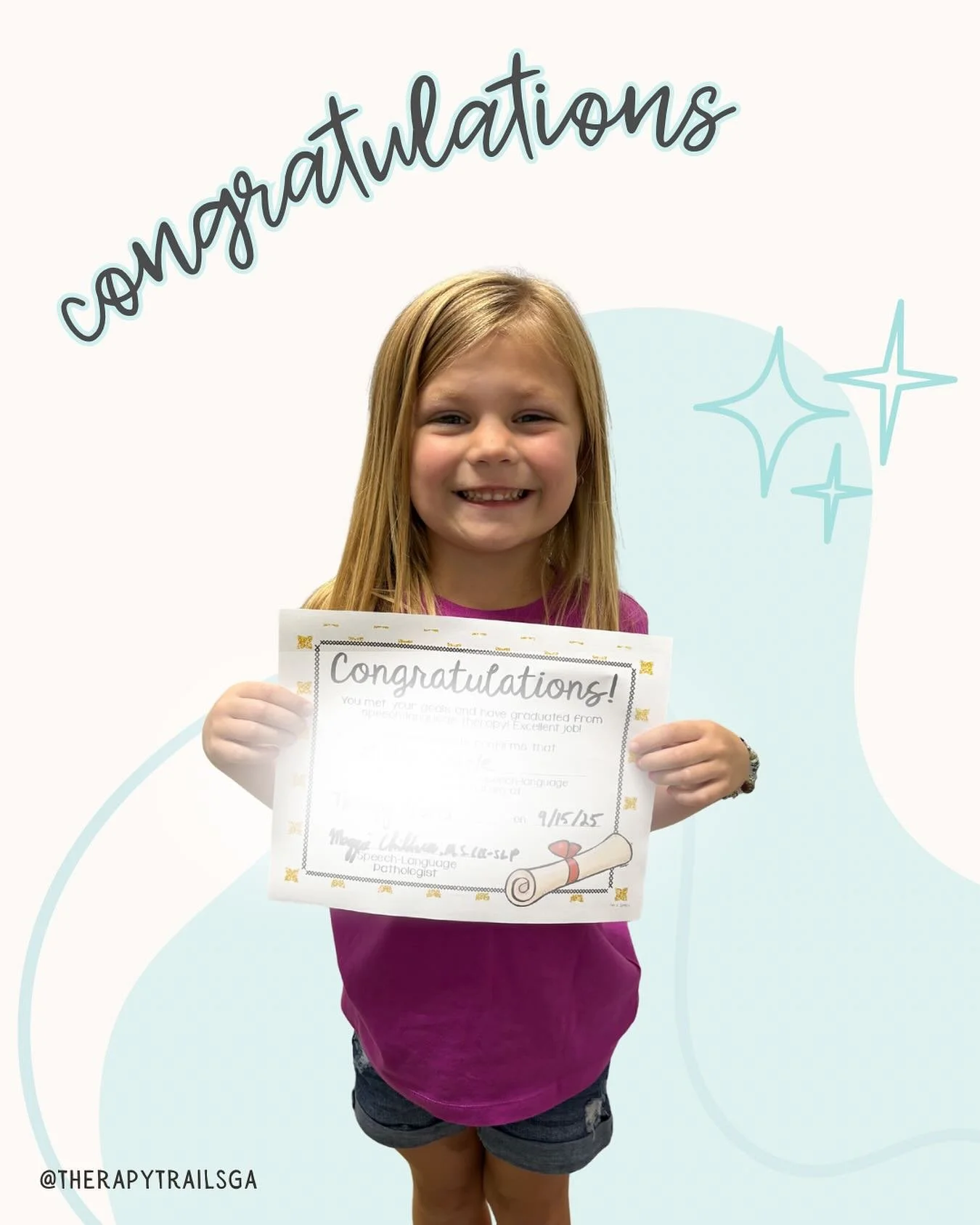 Even on gloomy days ☁️🌧️ there is always a reason to smile! Congratulations to our newest grad! #WayToGo 👏🎓
#Goals

Augusta | Business | Pediatric Therapy | Speech Therapy | Occupational Therapy | PT | Georgia | Therapy Trails