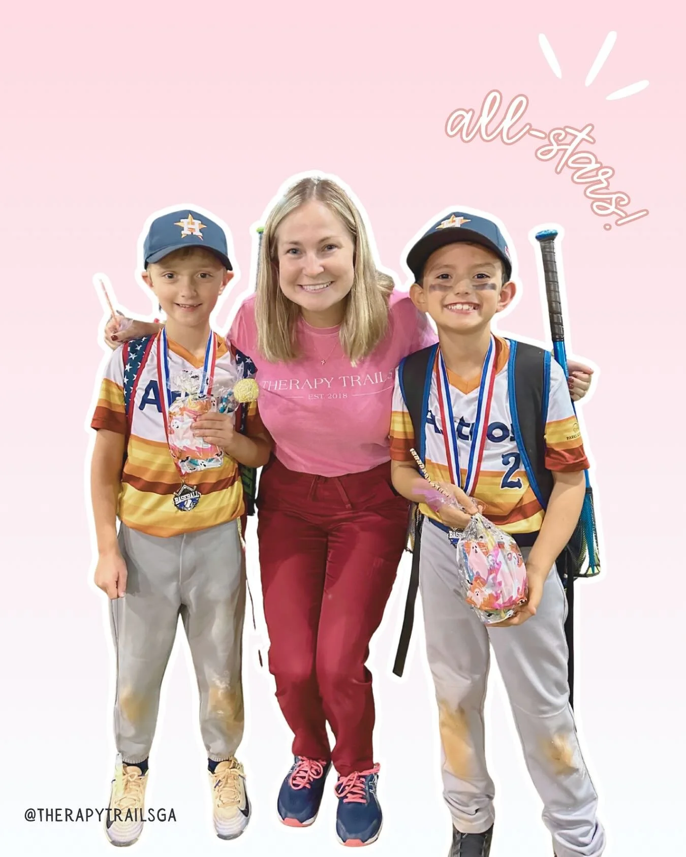 Thankful for another week with these people and these kids. ❤️ Hope your weekend is a #HomeRun! ⚾️⚡️
#PlayBall #Friends 

Augusta | Business | Pediatric Therapy | Speech Therapy | Occupational Therapy | PT | Georgia | Therapy Trails