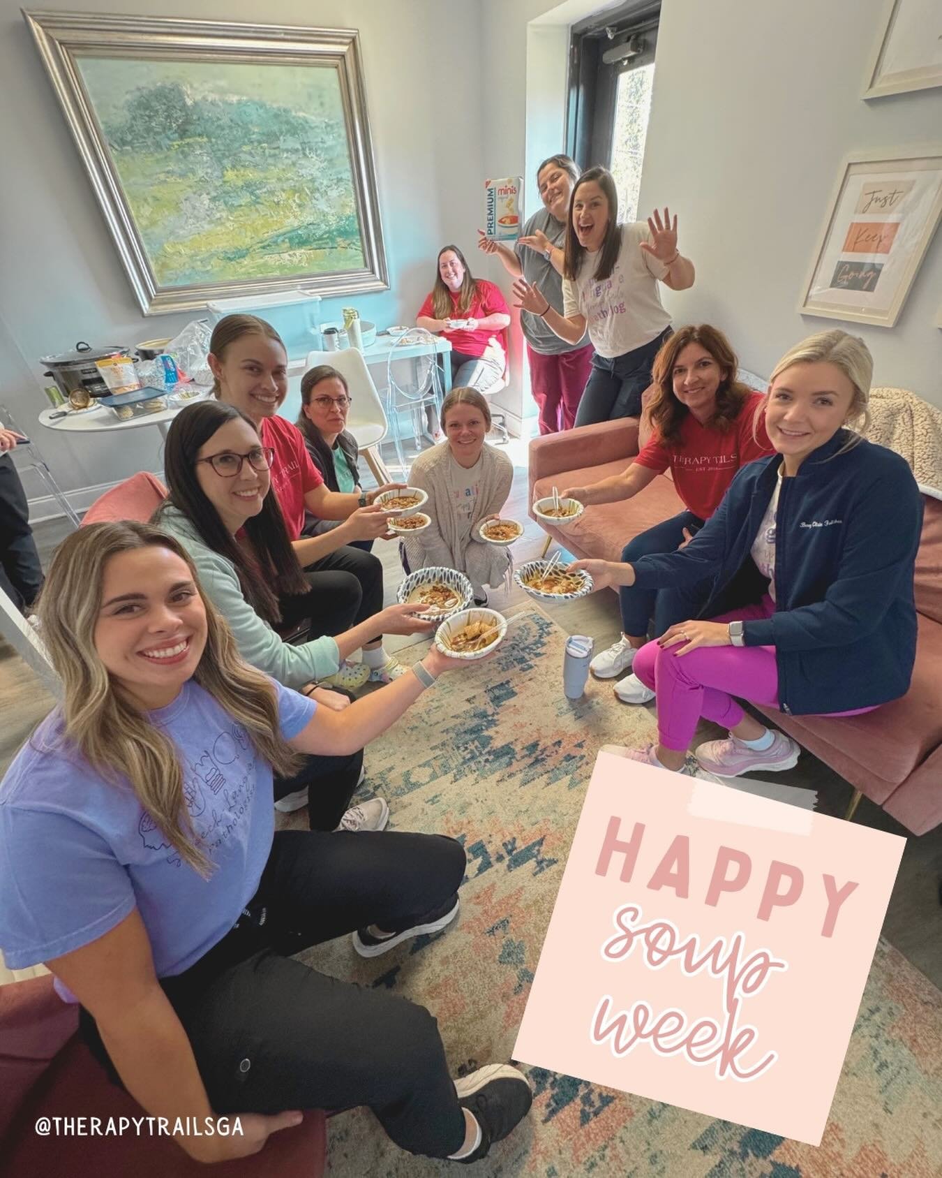 Happy Soup Week, to all who celebrate! 🥣 Ending this week feeling well fed and cozy. Happy #Friendsgiving everyone! 🍲🍂
#Cozy #Fall

Augusta | Business | Pediatric Therapy | Speech Therapy | Occupational Therapy | Physical Therapy | Georgia | Thera