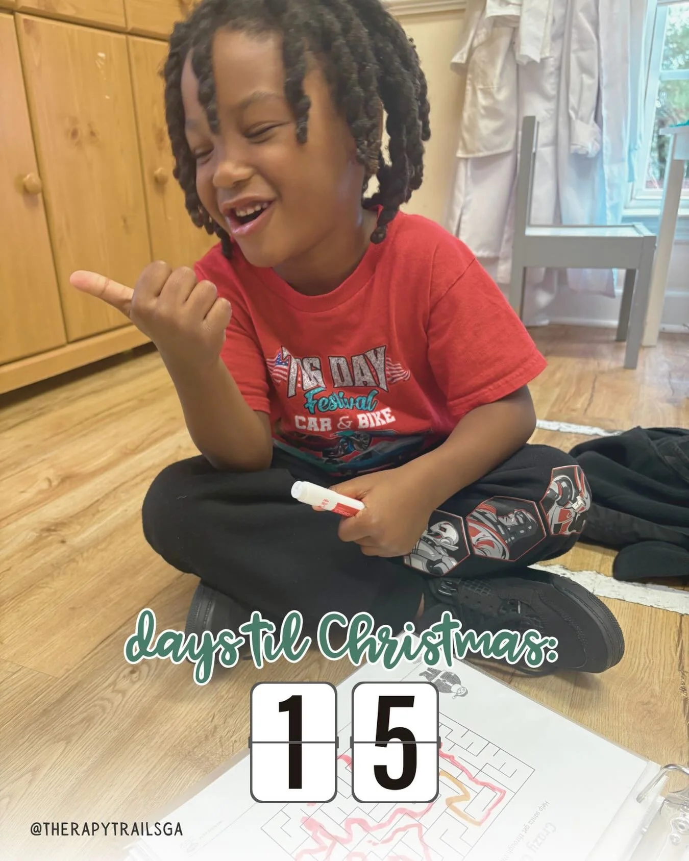 Actual footage of us counting down the days to Christmas! 🎄 December is flying faster than Santa&rsquo;s sleigh 🤪🛷
#Christmas #Santa 

Augusta | Business | Pediatric Therapy | Speech Therapy | Occupational Therapy | Physical Therapy | Georgia | Th
