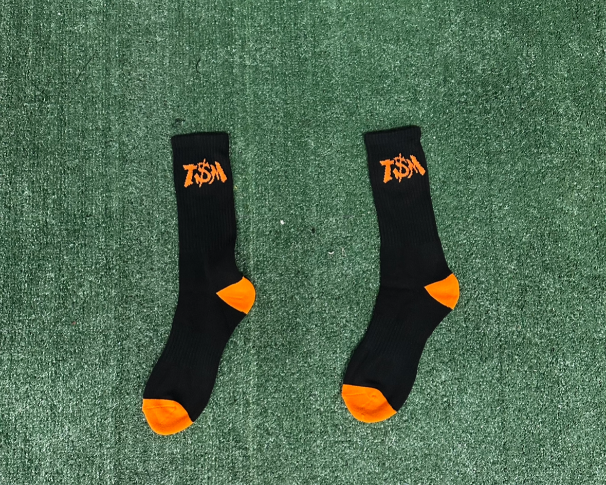 Black & Orange Socks