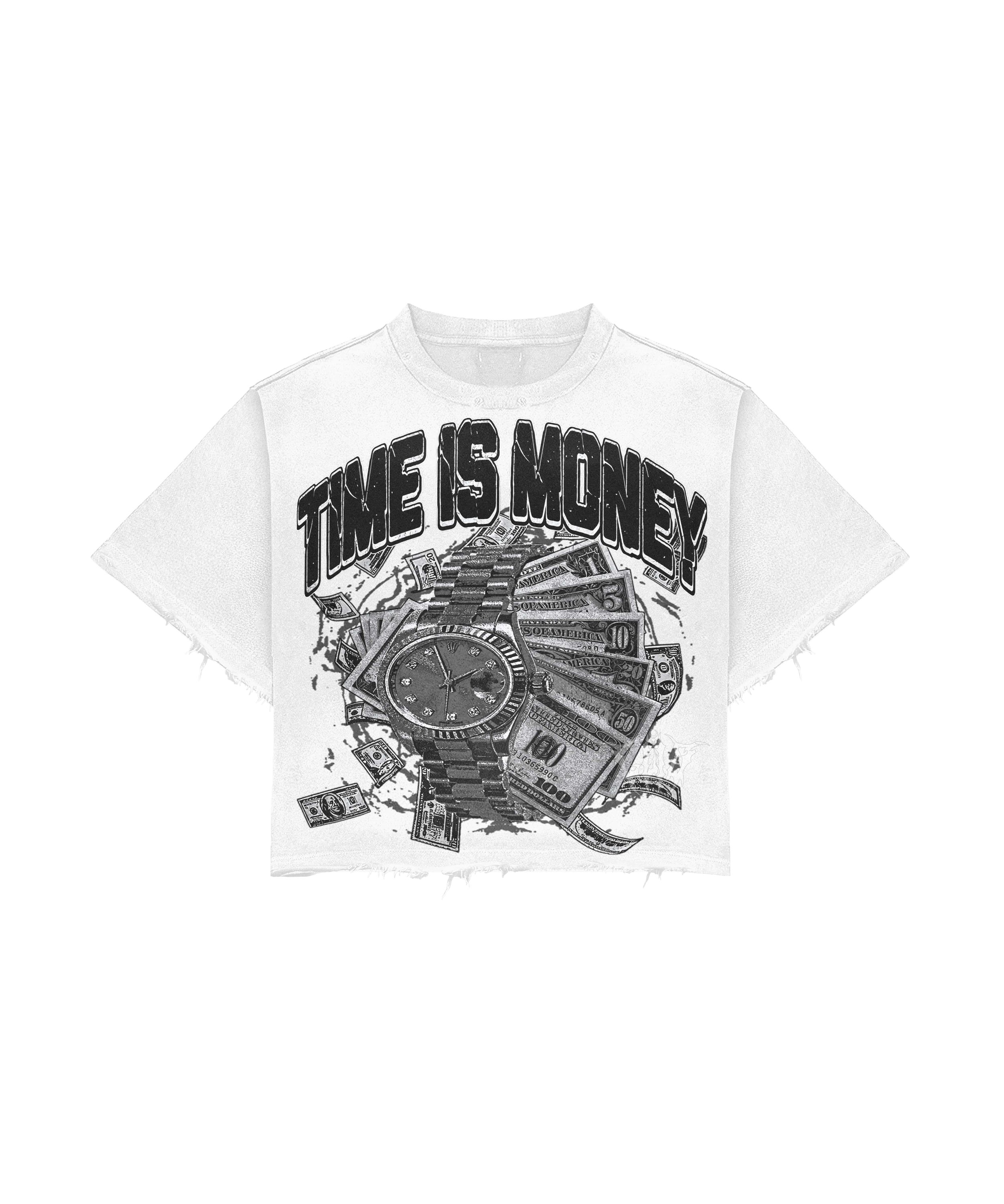 White & Black Acid Wash T-Shirt
