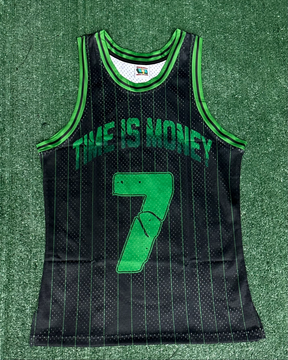 Green & Black Basketball Jersey