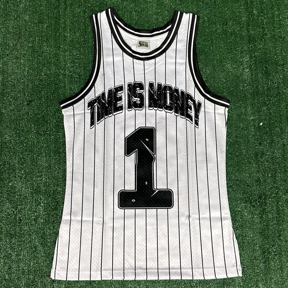 White & Black Basketball Jersey