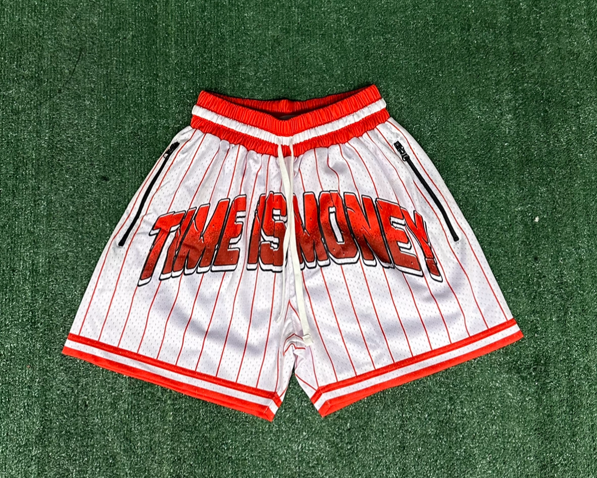 Red & White Basketball Shorts