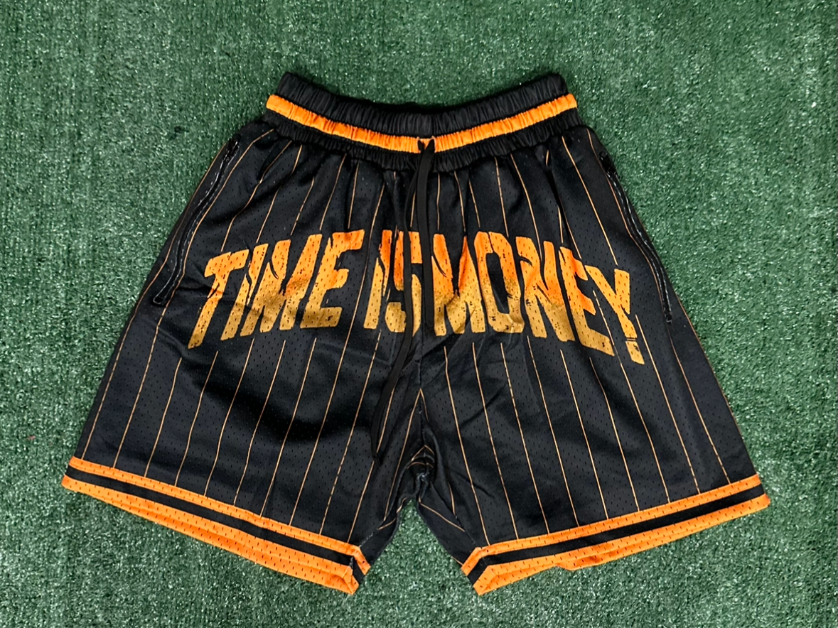 Orange & Black Basketball Shorts