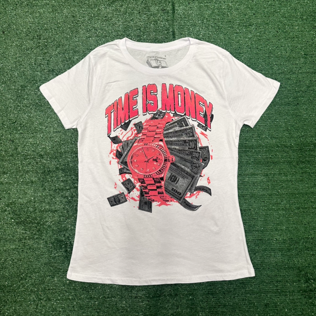 Female Pink & White T-Shirt