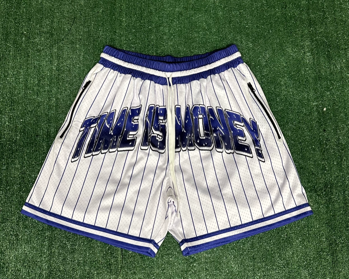 Blue & White Basketball Shorts