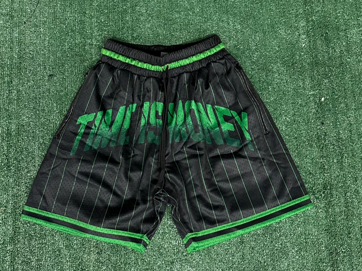 Green & Black Basketball Shorts