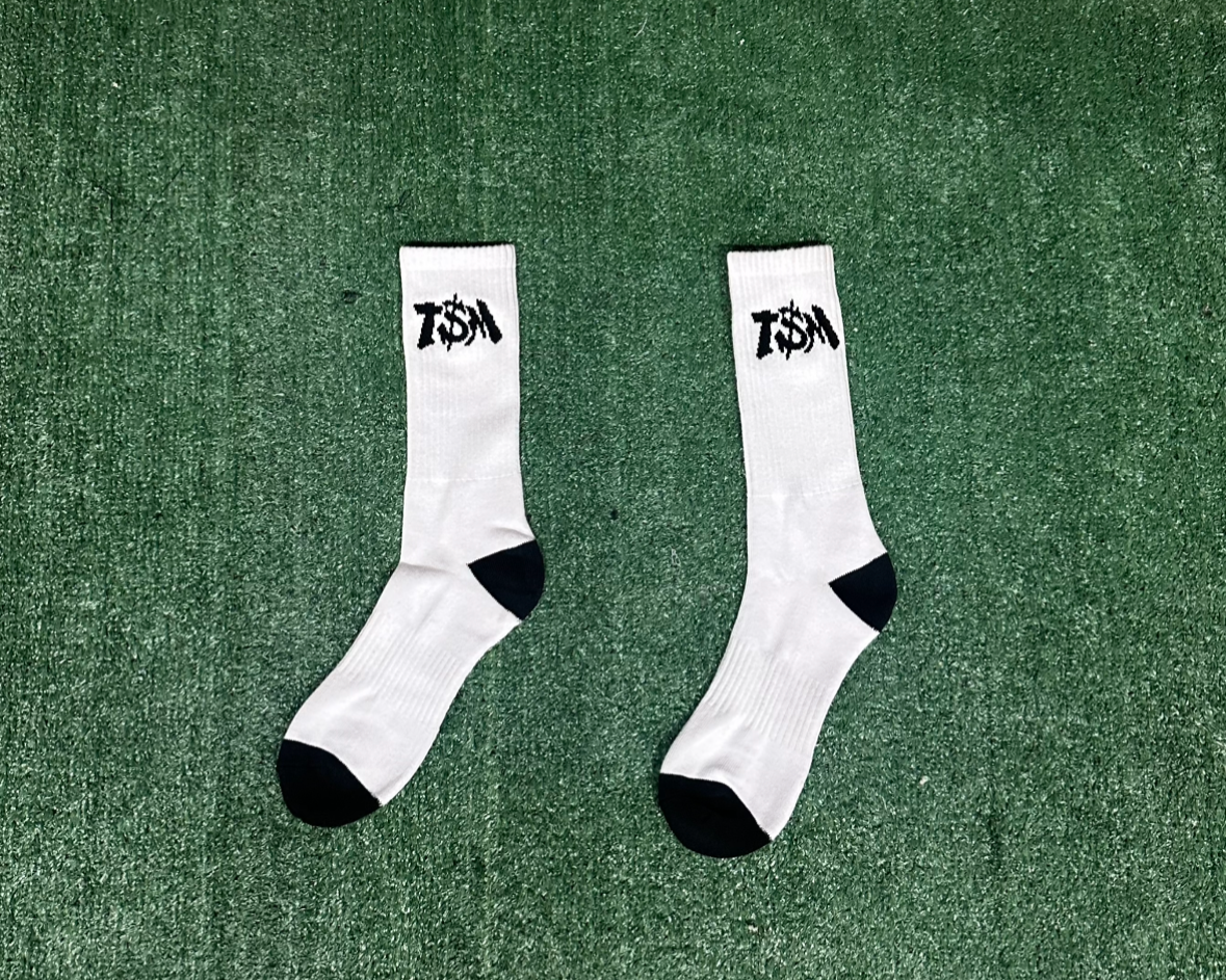 White & Black Socks