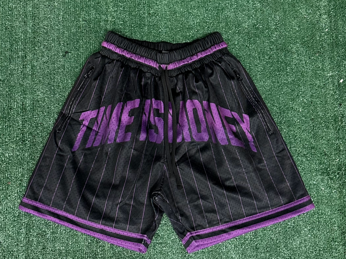 Purple & Black Basketball Shorts