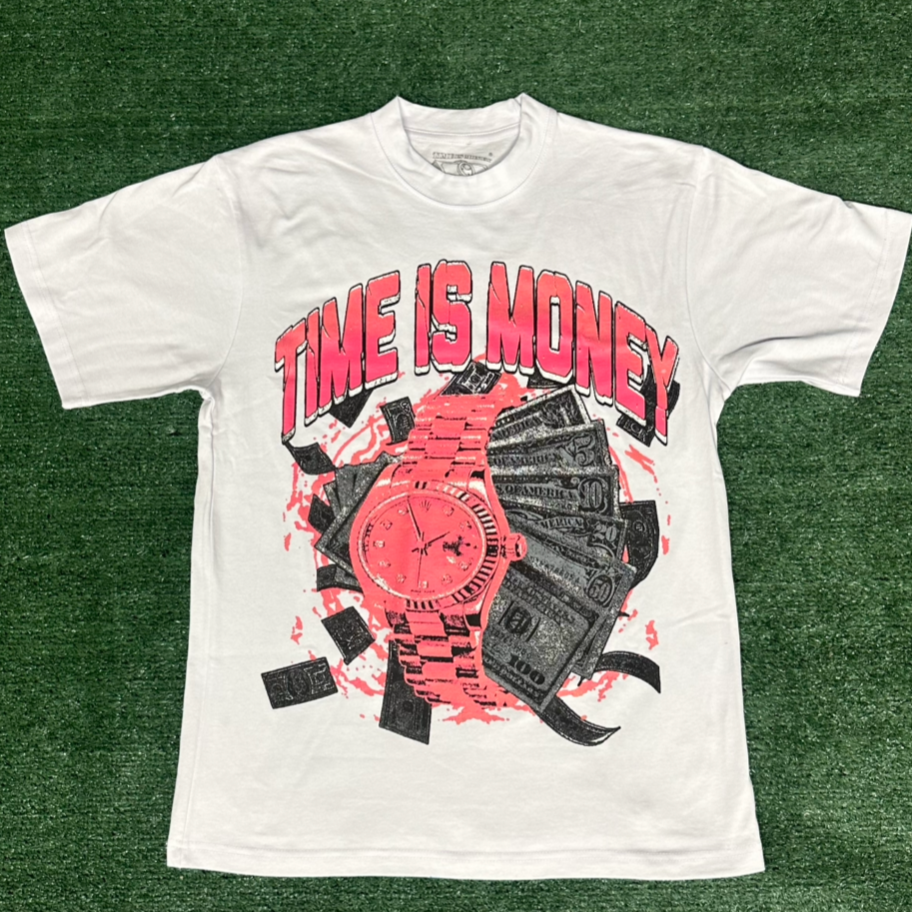 Male Pink & White T-Shirt