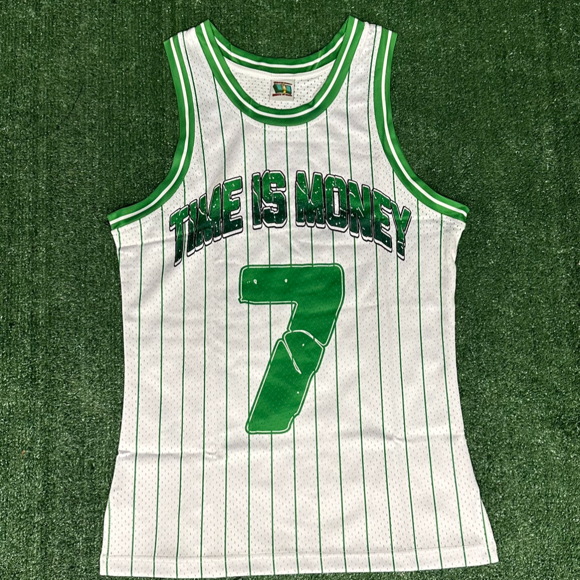 Green & White Basketball Jersey