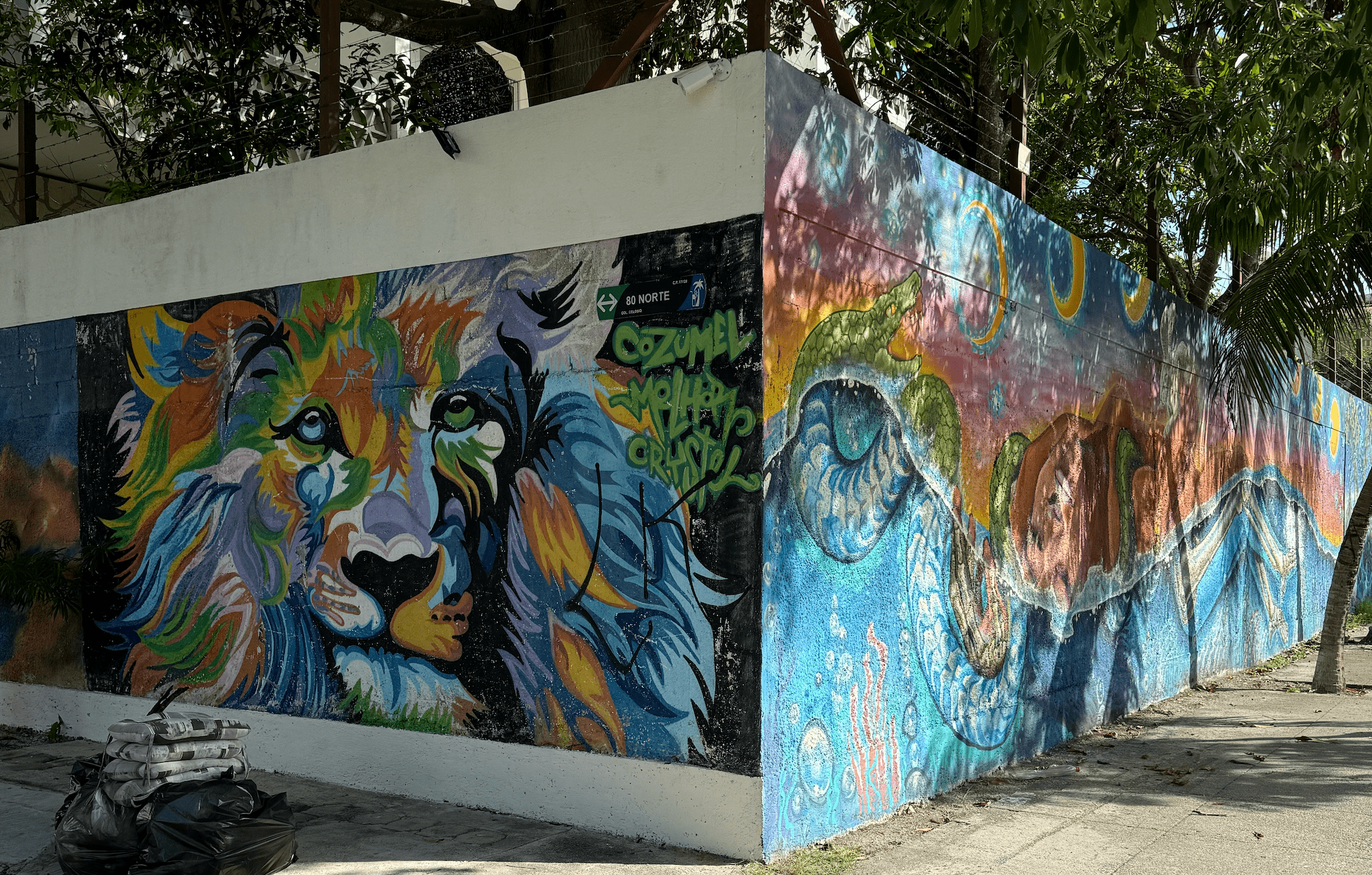 Colosio is known for its colorful murals