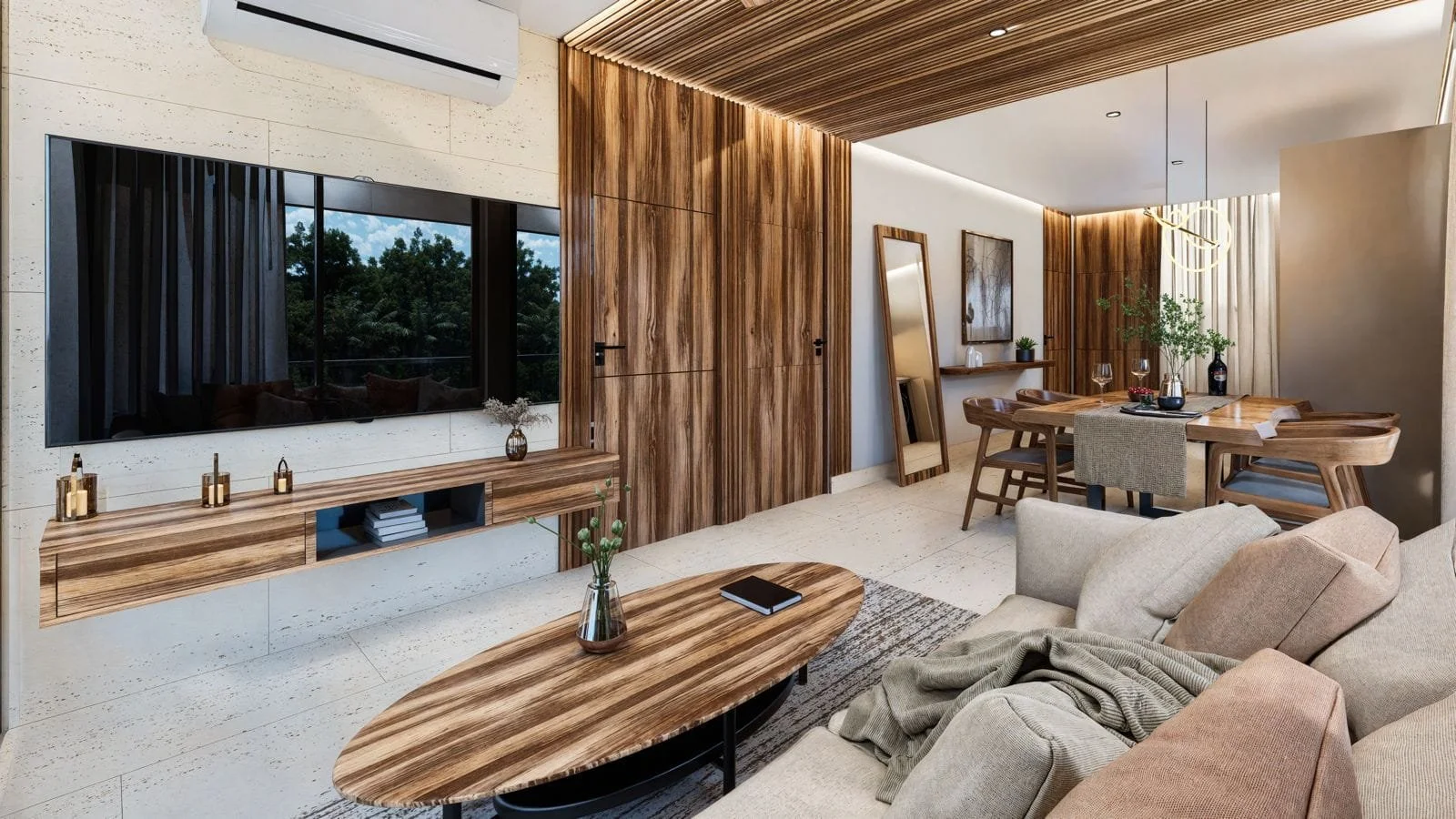 DK42 Condos Playa del Carmen Sala TV.jpg