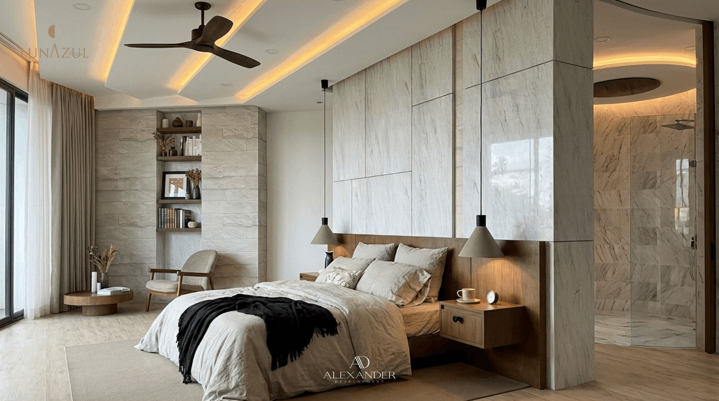 Luna Azul Puerto Aventuras Condos - Recamara 1.png