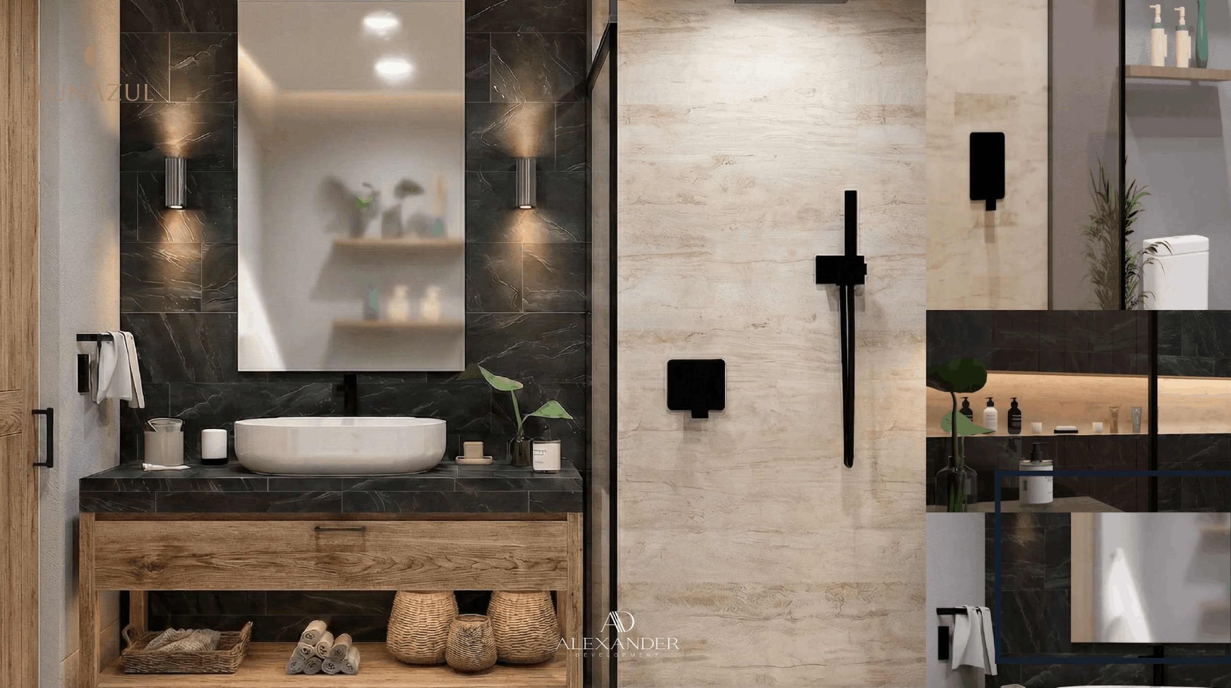 Luna Azul Puerto Aventuras Condos - Baño.png