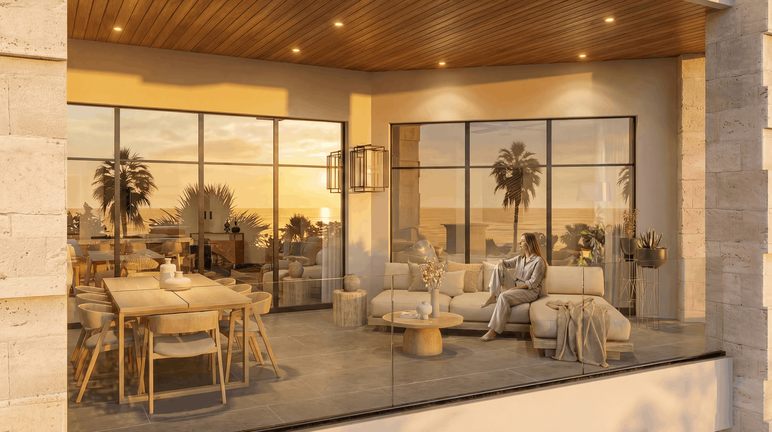 Luna Azul Puerto Aventuras Condos - Terraza.png