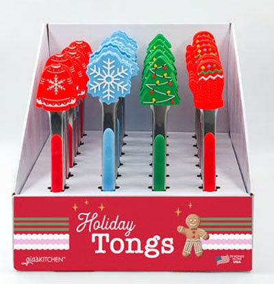 27571 Christmas Tongs 4 Designs