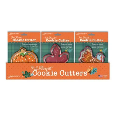 27970 Fall Harvest Soft Grip Cookie Cutters 3 Designs