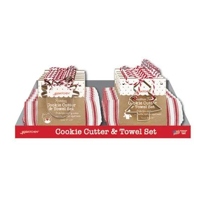 27477 Christmas Towel and Cookie Cutter Set
