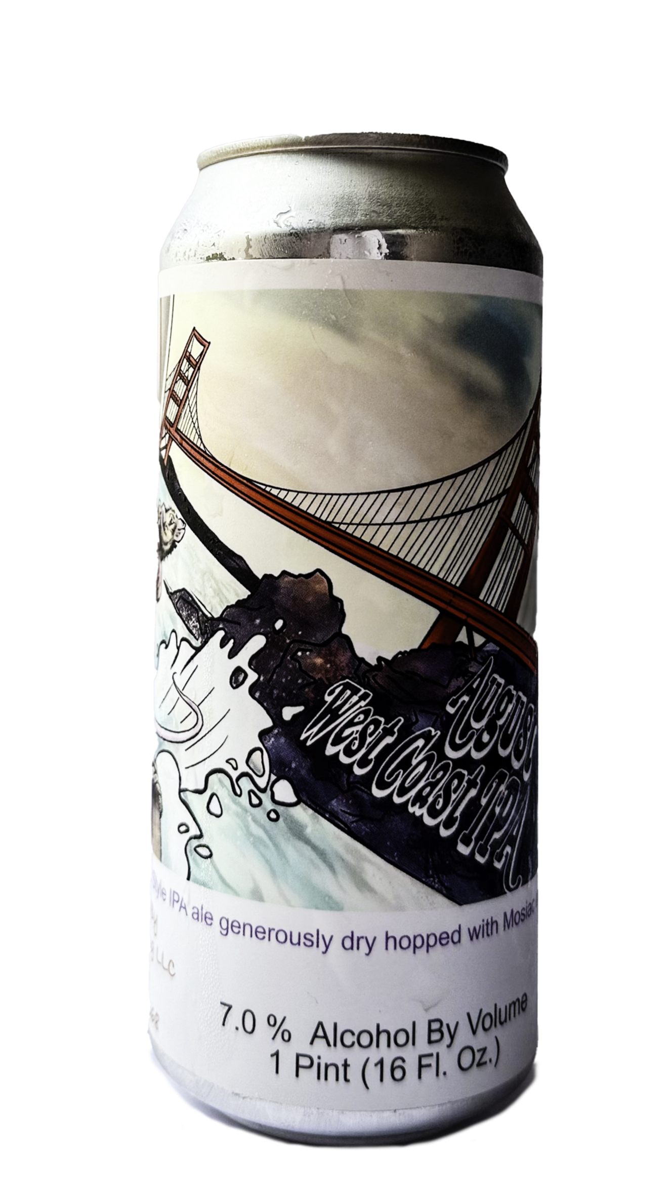 A delicious West Coast Ale featuring a bold hop aroma with bright citrus and pine flavors and a clean, dry finish. 7.0% ABV