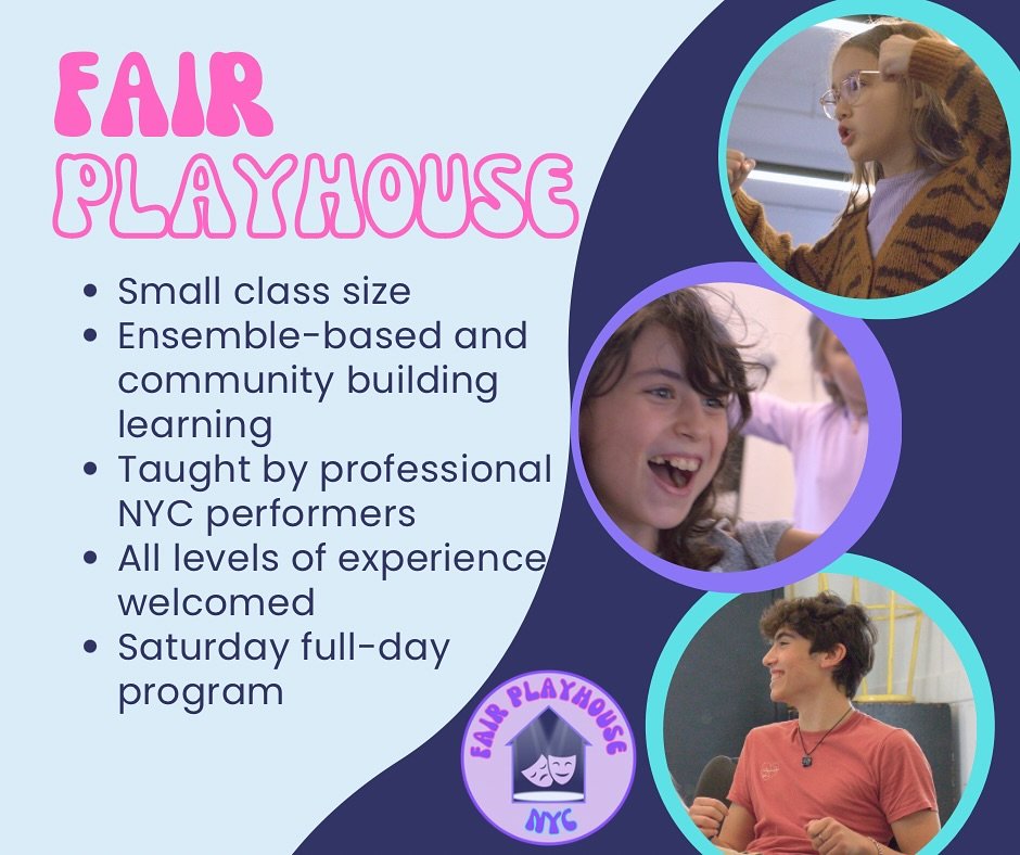 What is Fair Playhouse all about? Here are some quick main 💡 ideas! If you are looking for more info or would like to enroll for the Spring Semester 2025, go to the link in our bio!🤗🤑💃🏽
.
.
#theaternyc #kidsprogram #kidstheater #teenstheater #te