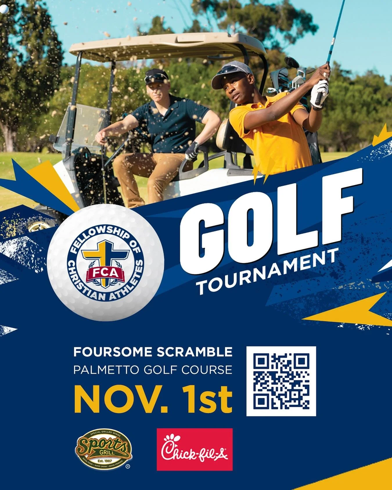 ⛳️ Play for a Purpose!

We&rsquo;re proud to support one of our mission partners, Fellowship of Christian Athletes (FCA), as they host their annual Golf Tournament!

FCA is making an incredible impact right here in Miami&mdash;sharing the gospel with