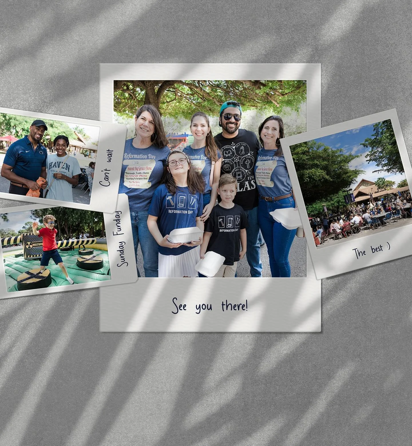 🎉 This Sunday is our Reformation Service &amp; Church Picnic!

Join us at 10:30am for worship, then stick around for a FREE picnic with:

🍔 Hot dogs &amp; burgers from Sports Grill
🎶 Live music
🎈 Inflatables, games, crafts &amp; candy for the kid