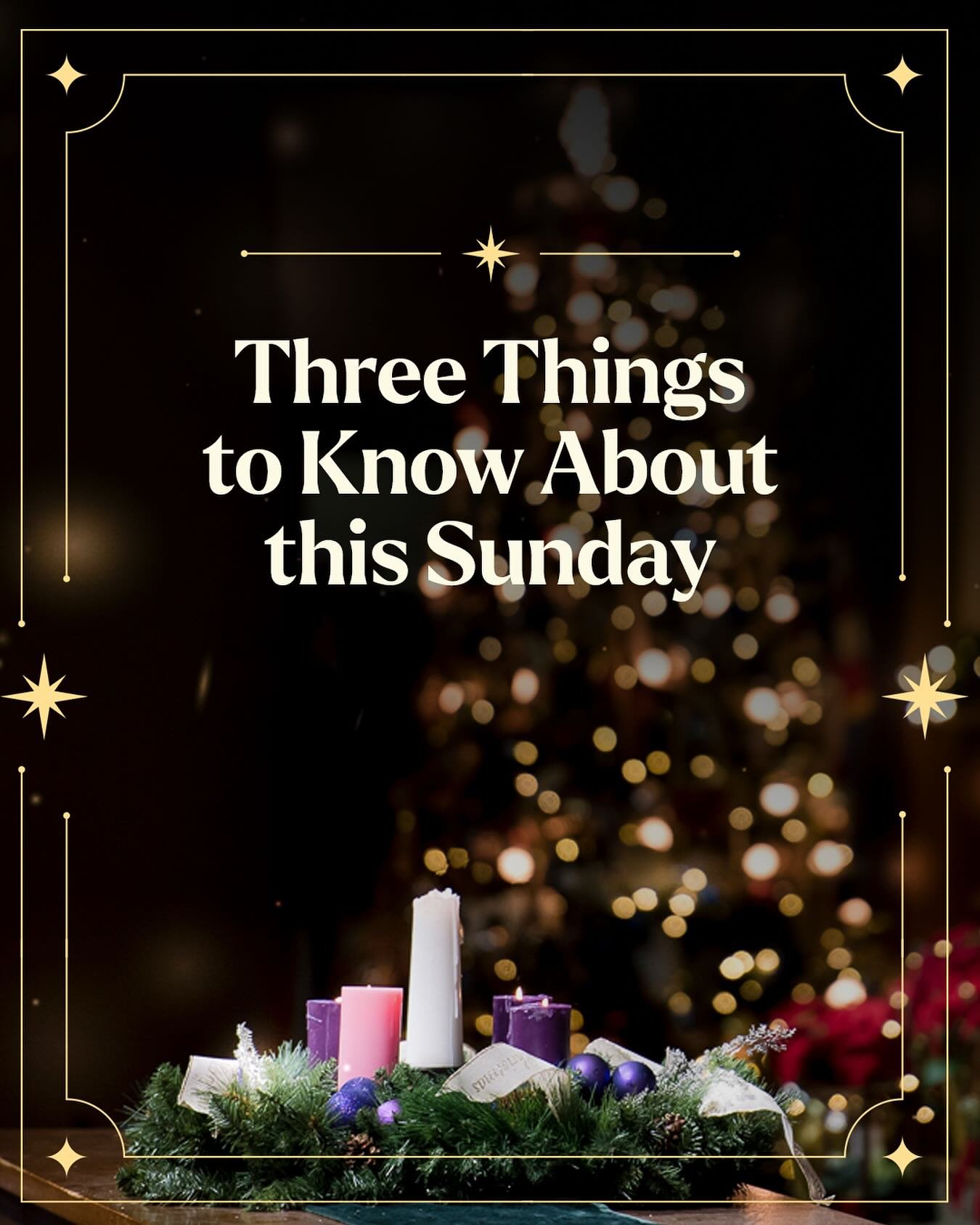 ✨ Three Things to Know About This Sunday&hellip; ✨

1️⃣ A New Christmas Sermon Series Begins!
Join us at 10:30am as Pastor Mike kicks off our new Christmas series, Christmas Words&mdash;a beautiful journey through the story of Christ&rsquo;s birth an