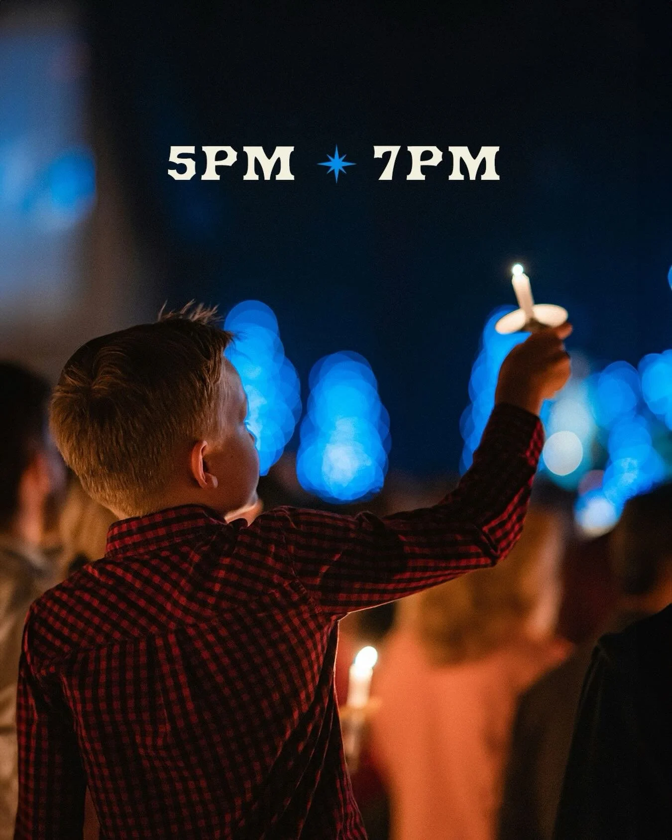 This Wednesday, we invite you to join us for our Christmas Eve Candlelight services at 5pm and 7pm. 

This is a time to slow down and focus on Jesus during the hustle and bustle of the holidays.