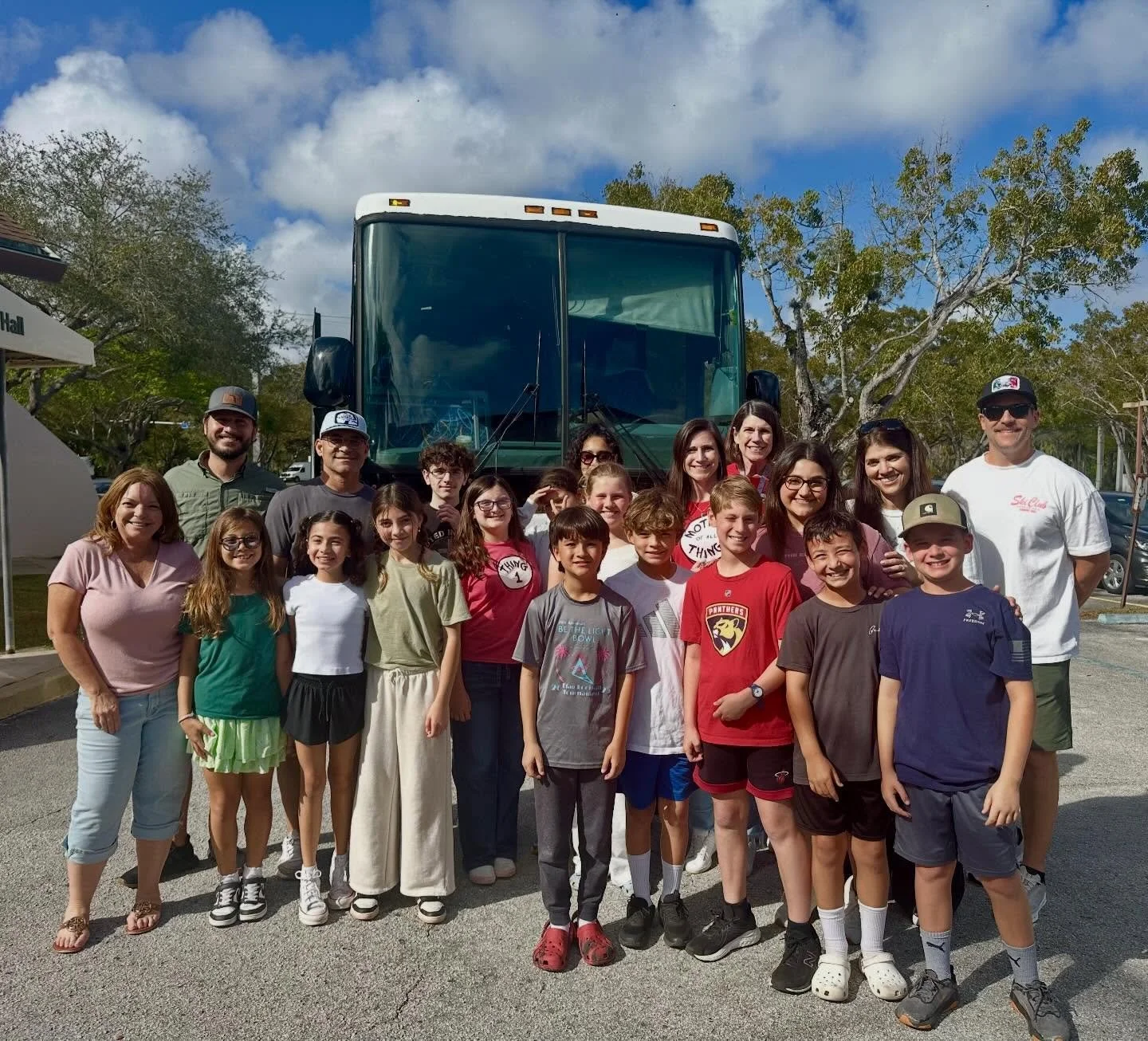 Join us in praying for our sweet 4th and 5th graders and this amazing team of volunteers as they travel to @camp.sparta in Sebring for their annual Adventure Weekend 🌲 🛶 ☀️ 

@joylandkids