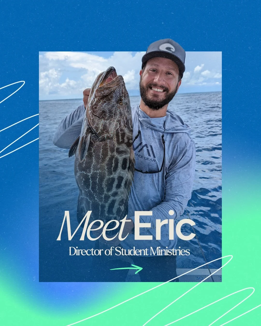 Meet Eric 🎣

You&rsquo;ve probably seen him around&hellip; so now it&rsquo;s about time for a proper intro. This is Eric &mdash; our Director of Student Ministries.

He&rsquo;s usually somewhere between talking theology, out fishing, or spending tim