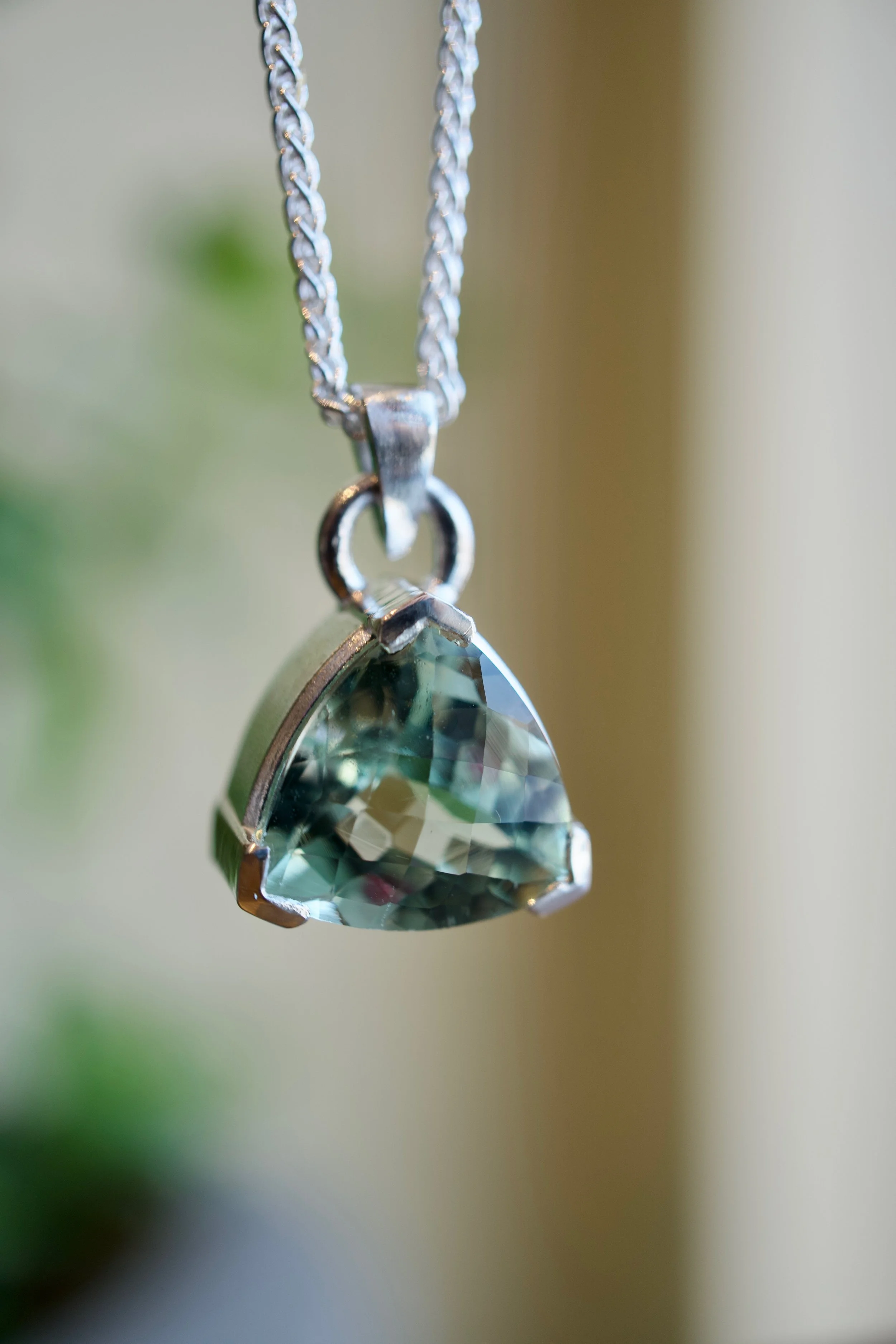 Green Amethyst Pendant
