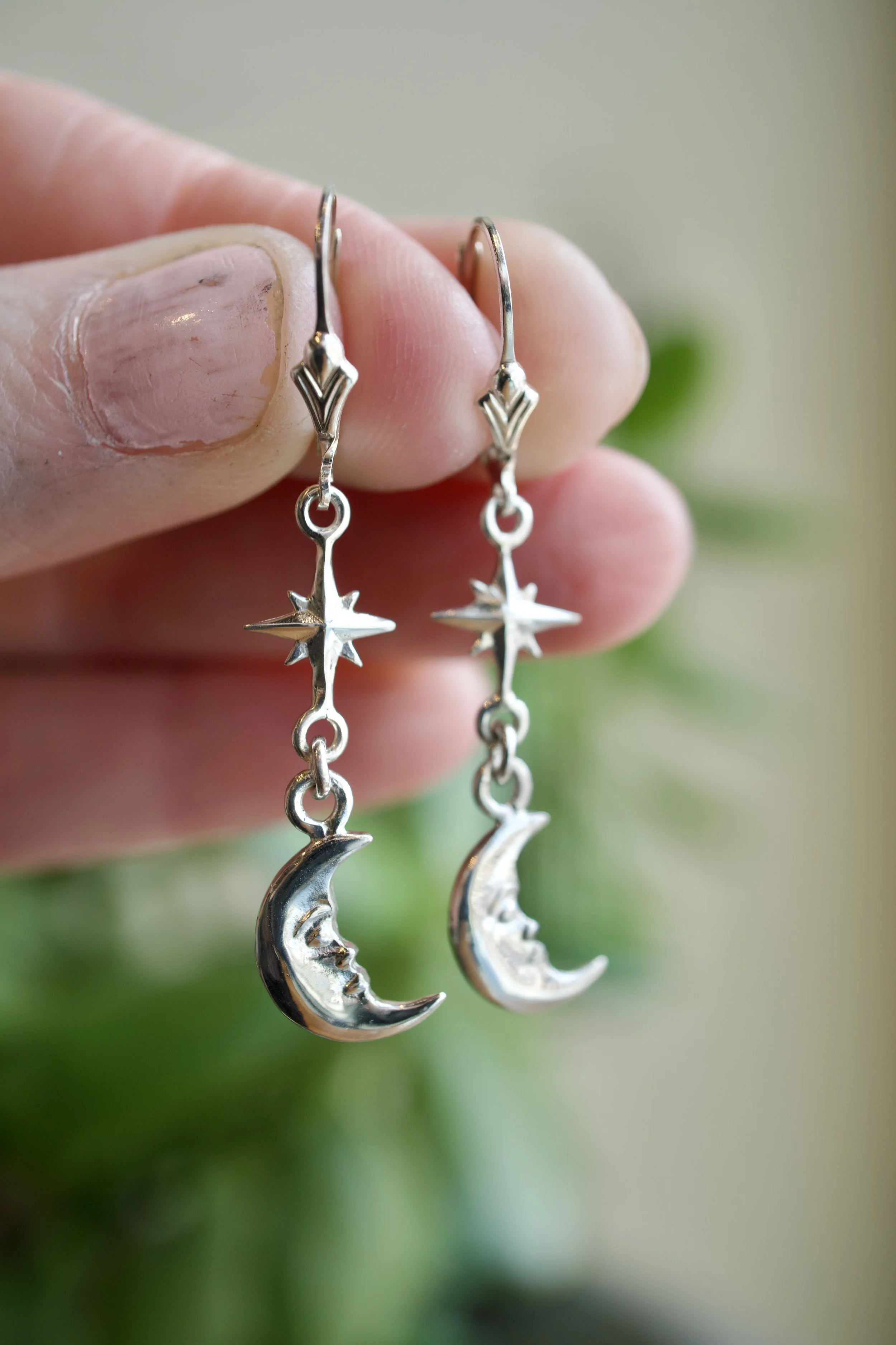 Mini Moon & Burst Earrings
