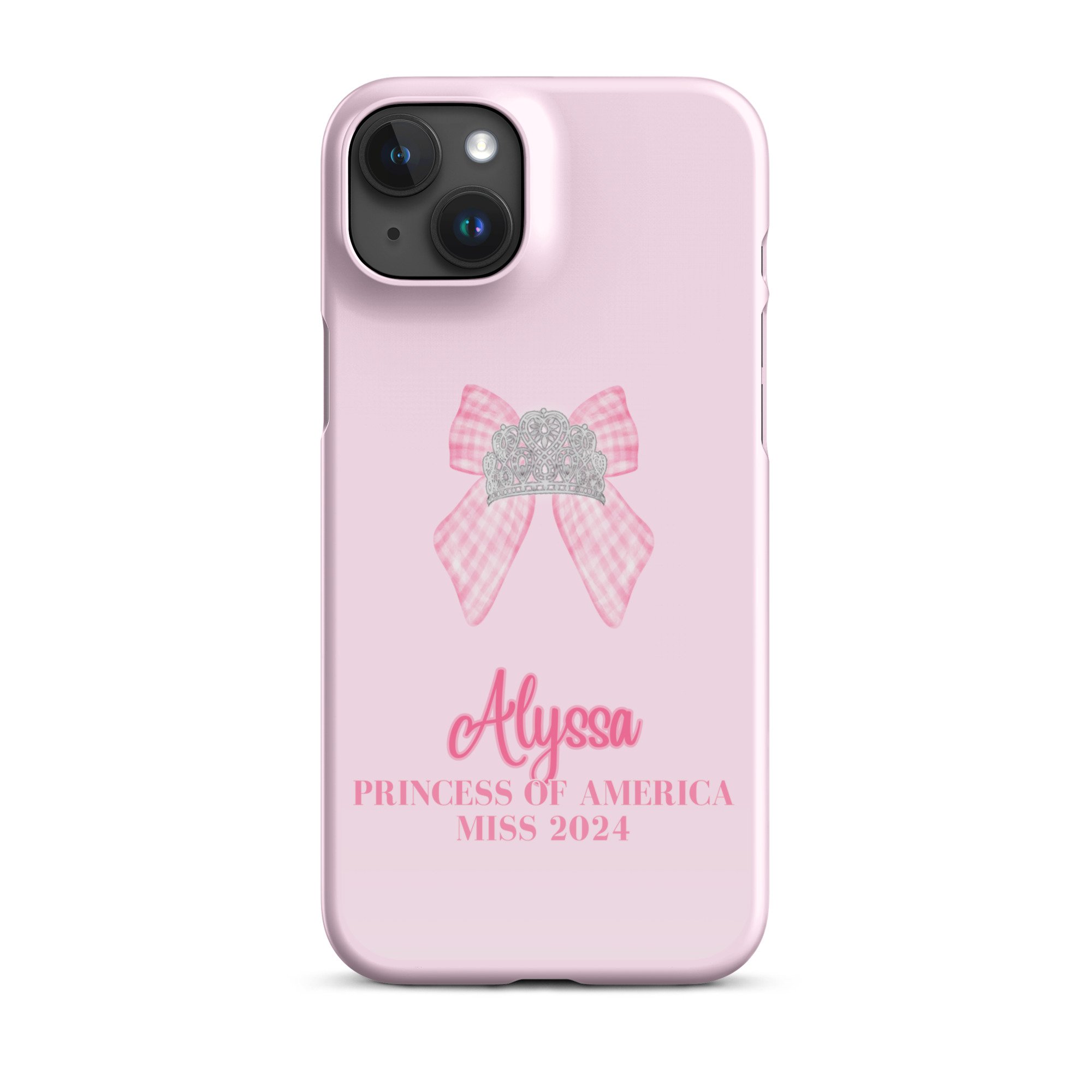 Pageant Bow Phone Case: Pink