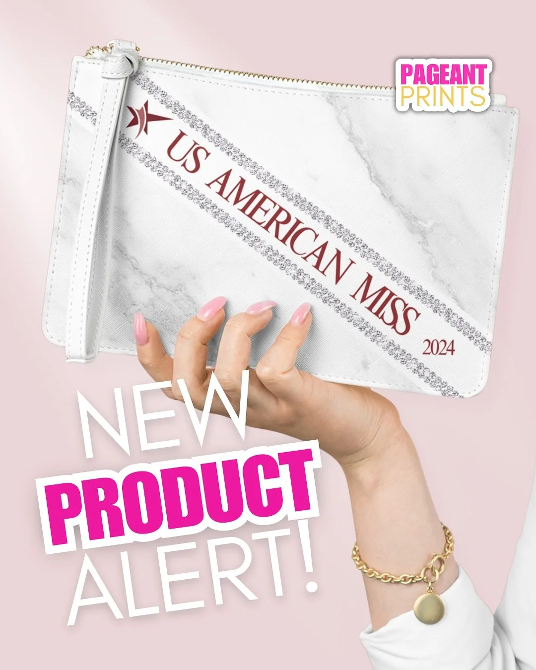 💥 Your Ultimate Sash Sidekick&mdash;The Crown Clutch! 💥

Queens don&rsquo;t just carry a bag&mdash;they carry a statement. ✨
👑 Custom ANY sash, ANY system, ANY year
🎨 12 luxe colors (yes, even marble + leopard!)
🌱 Vegan Saffiano leather that&rsq