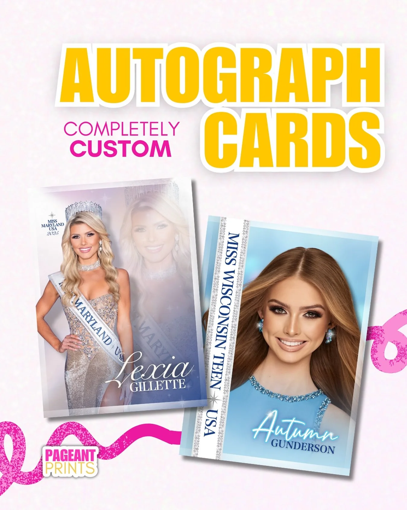 Queens know: a flawless autograph card is a must for every meet &amp; greet, sponsor shout-out, and national stage moment.

📸 Completely Custom &ndash; your name, system, brand colors, and signature look.
👑 Premium print + luxe design = cards that 
