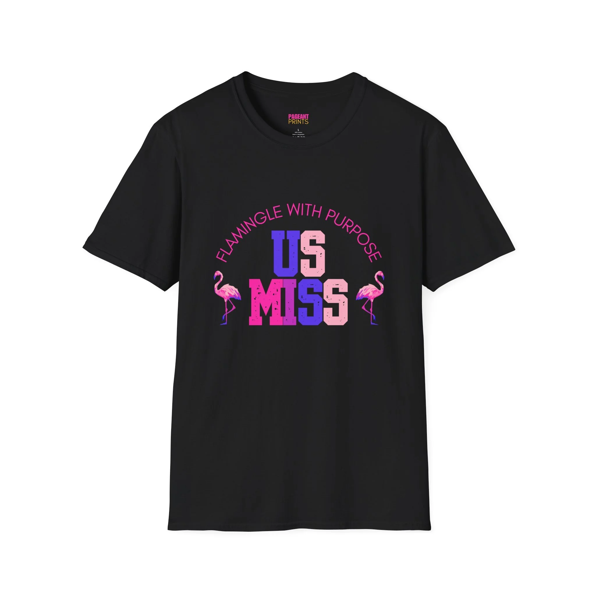 US Miss “Flamingle with a Purpose” T-Shirt 🦩✨