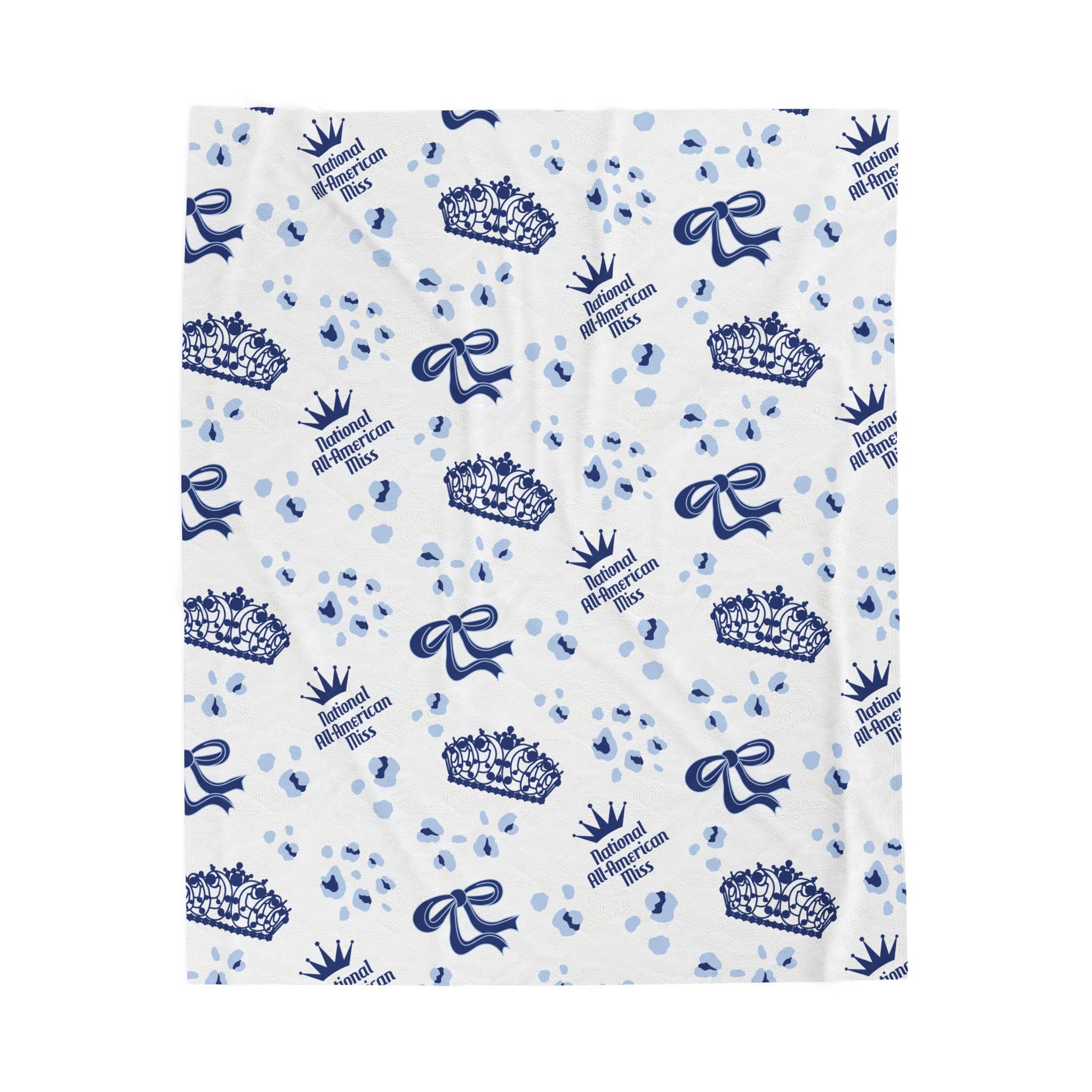 Copy of Texas HSA Cowboy Velveteen Plush Blanket — Red, White & Blue