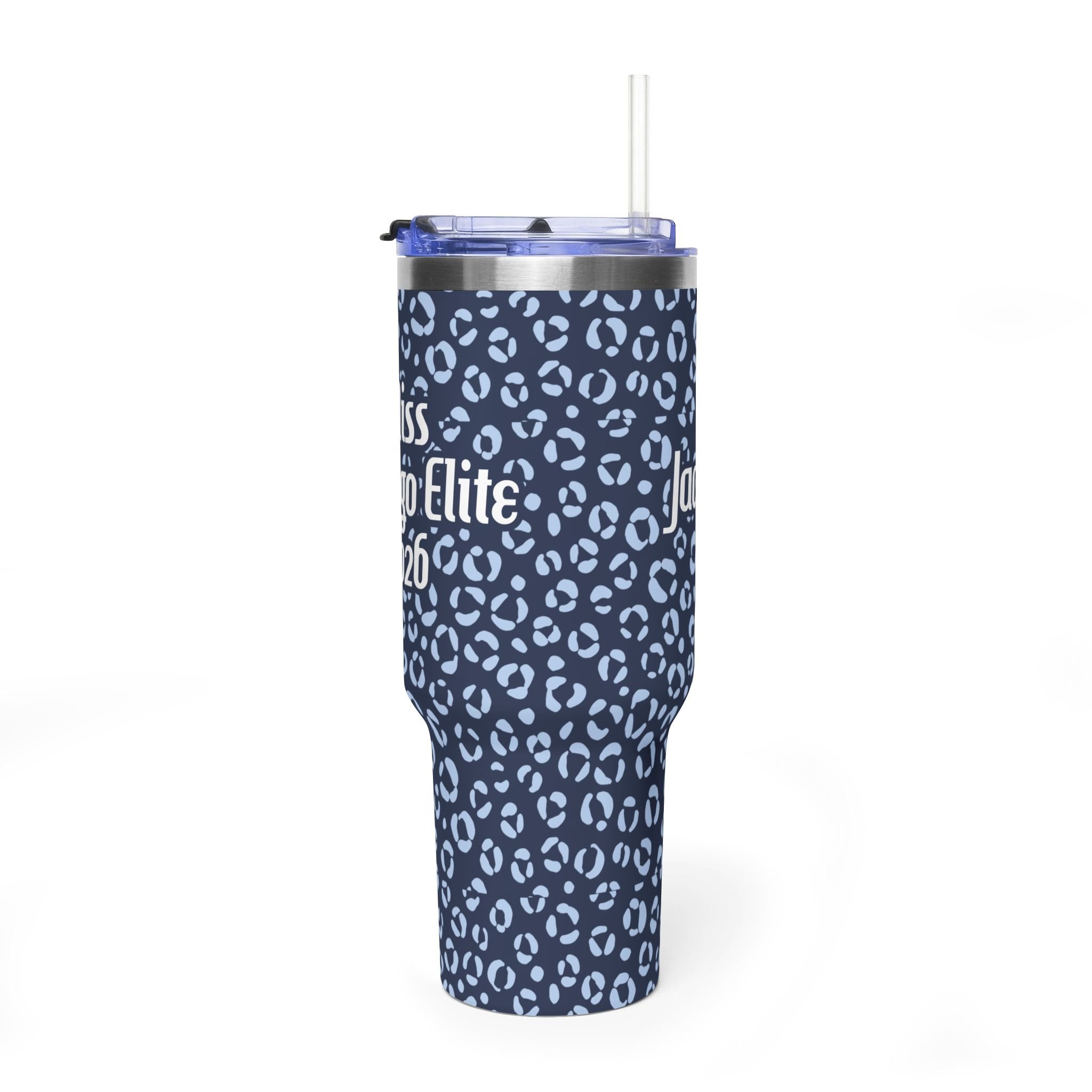 National All-American Miss 40oz Tumbler | NAM Cheetah Print Custom  Stainless Steel Travel Cup