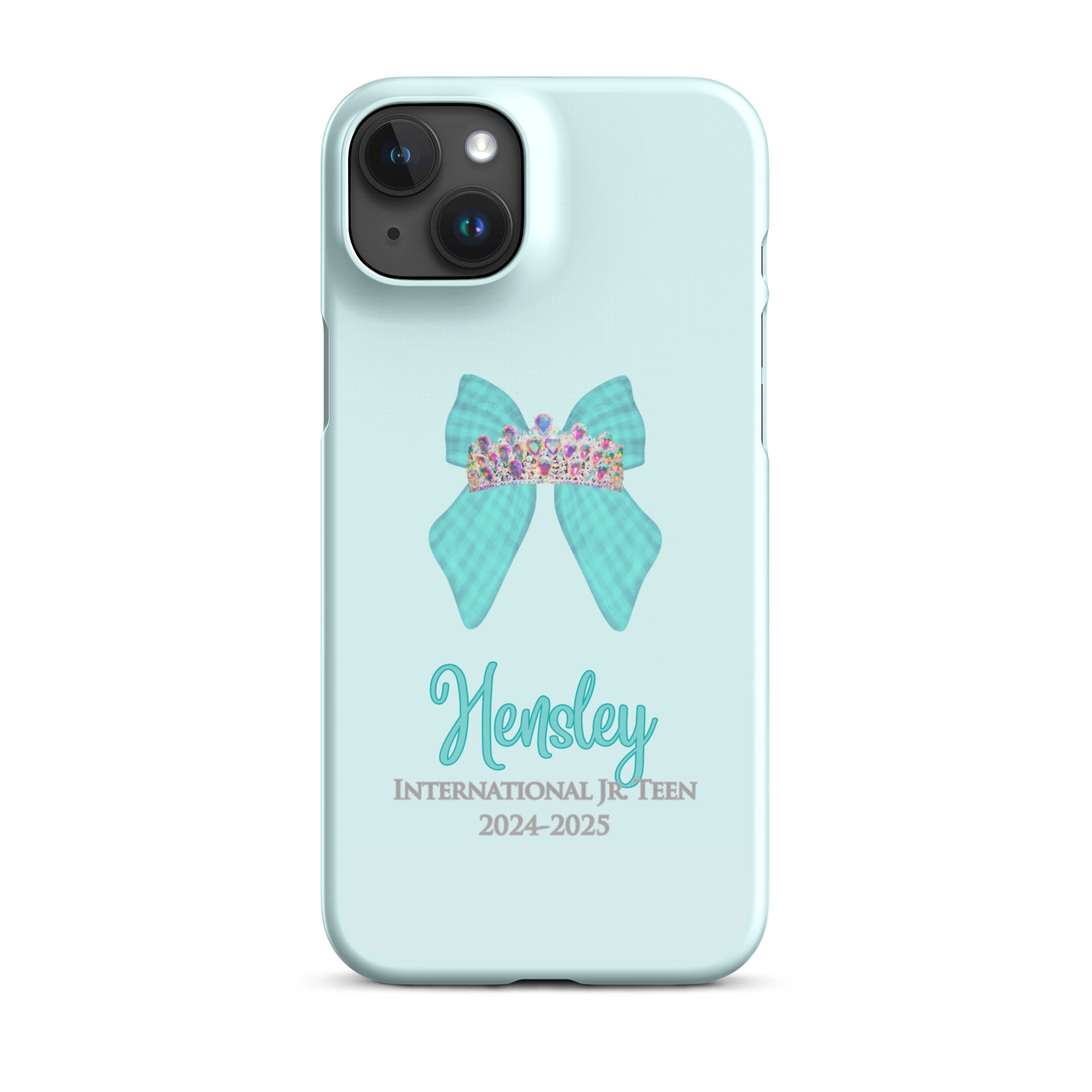 Pageant Bow Phone Case: Teal