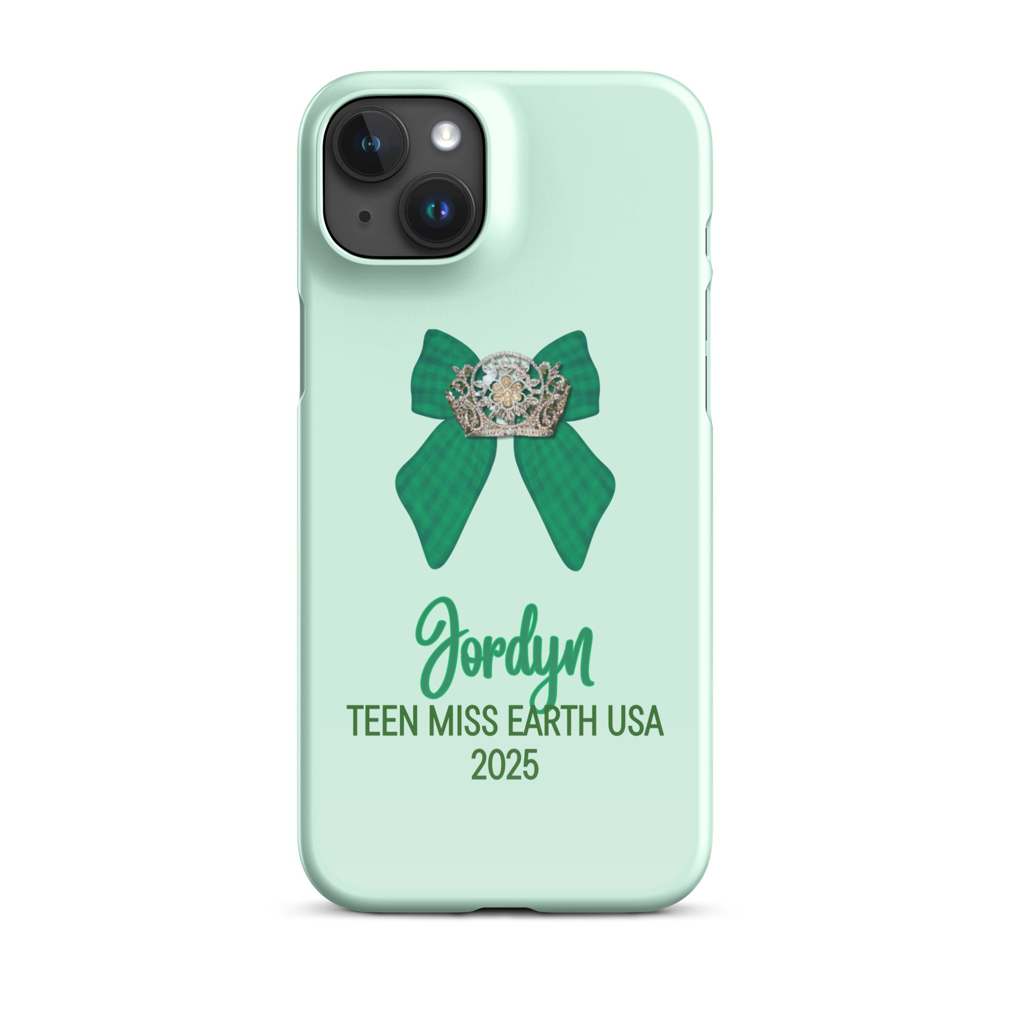 Pageant Bow Phone Case: Green