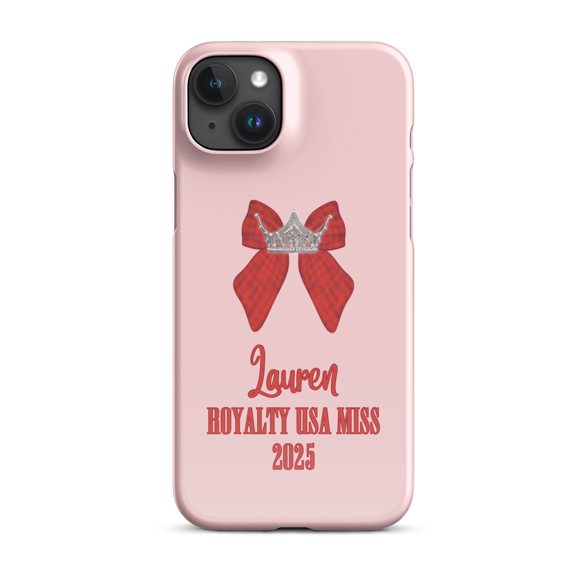 Pageant Bow Phone Case: Red