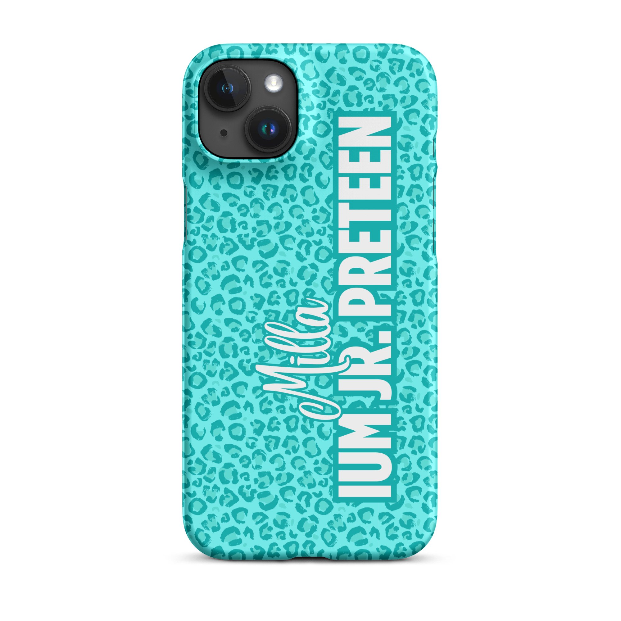 Pageant Cheetah Print Phone Case: Teal
