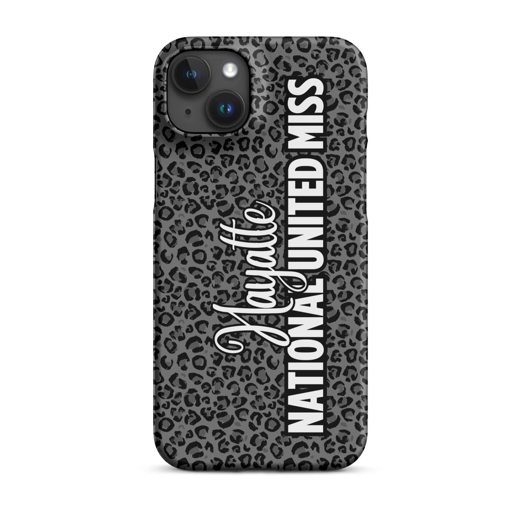 Pageant Cheetah Print Phone Case: Black
