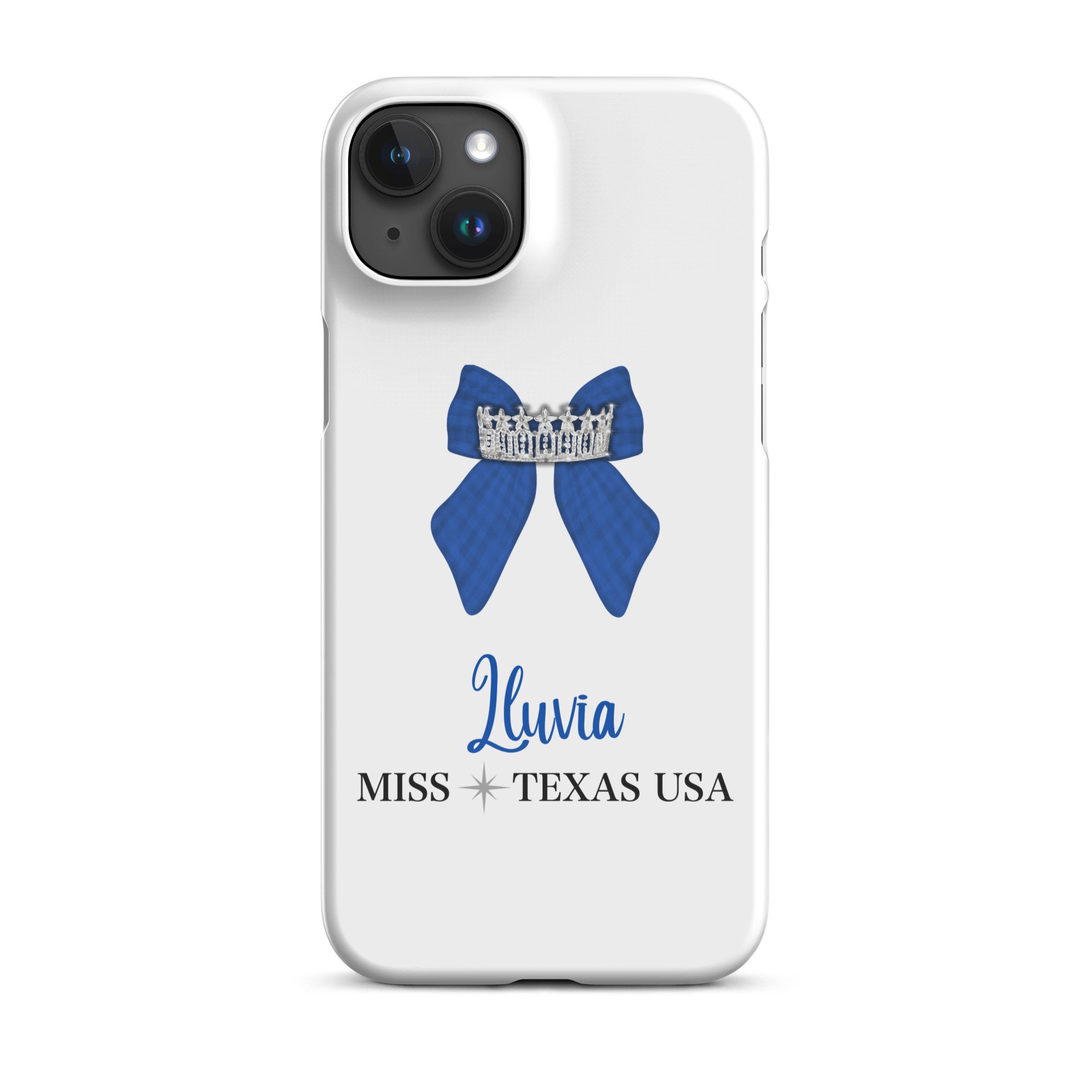 Pageant Bow Phone Case: White